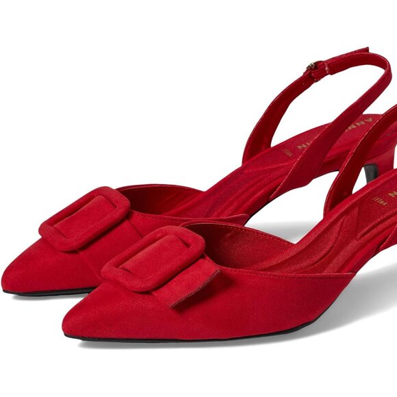 Anne Klein Infinity Heels Red Pointed Toe Shape🤩 - Picture 1 of 1